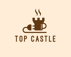 Castle Coffee Plug  logo design