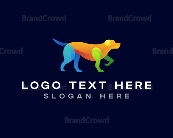 Pointing Dog Hound Logo