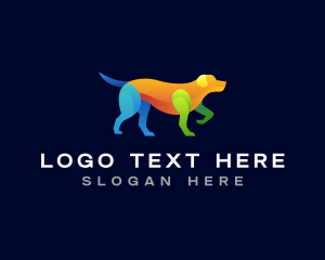 Pointing Dog Hound logo design