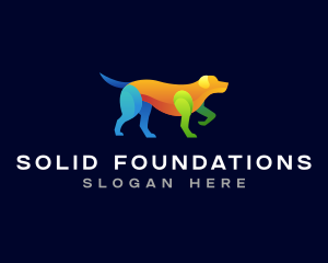 Pointing Dog Hound Logo
