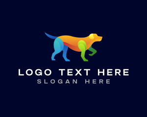 Dog Training - Pointing Dog Hound logo design