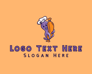 Food Delivery - Octopus Sausage Restaurant logo design