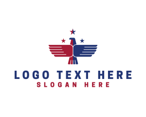 Country - American Eagle Wings logo design
