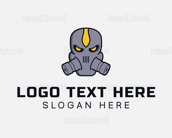 Gas Mask Villain Logo