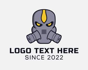 Twitch - Gas Mask Villain logo design