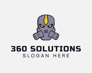 Gas Mask Villain logo design