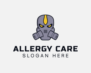 Gas Mask Villain logo design