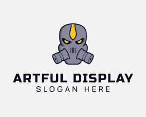 Gas Mask Villain logo design