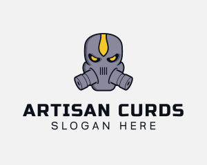 Gas Mask Villain logo design