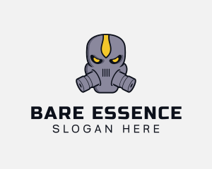 Gas Mask Villain logo design