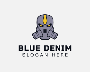 Gas Mask Villain logo design