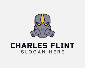 Gas Mask Villain logo design