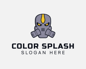 Gas Mask Villain logo design