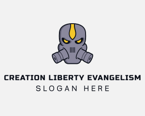 Gas Mask Villain logo design