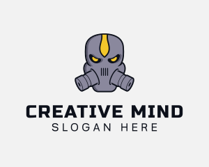 Gas Mask Villain logo design