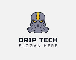 Gas Mask Villain logo design