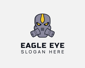 Gas Mask Villain logo design