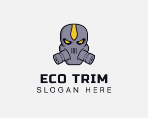 Gas Mask Villain logo design