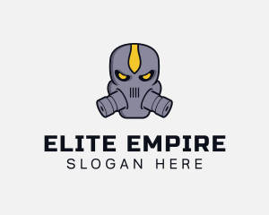 Gas Mask Villain logo design