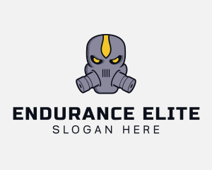 Gas Mask Villain logo design