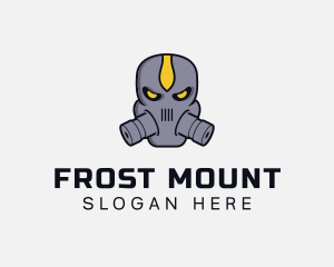 Gas Mask Villain logo design