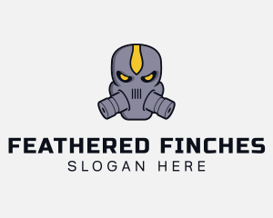 Gas Mask Villain logo design