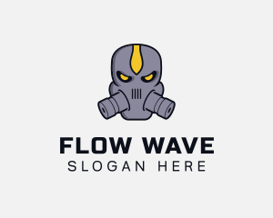 Stream - Gas Mask Villain logo design