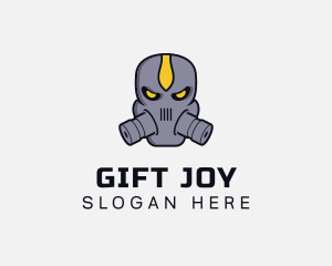 Gas Mask Villain logo design