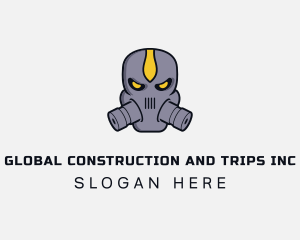 Team - Gas Mask Villain logo design