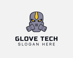 Gas Mask Villain logo design