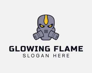 Gas Mask Villain logo design