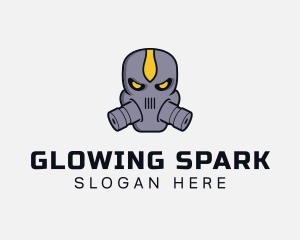 Gas Mask Villain logo design