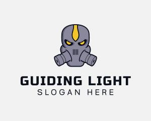 Gas Mask Villain logo design