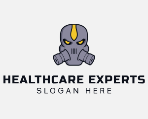 Gas Mask Villain logo design