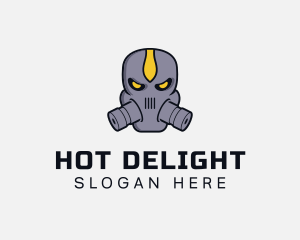 Gas Mask Villain logo design