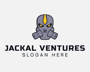 Gas Mask Villain logo design