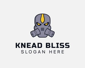 Gas Mask Villain logo design