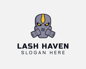 Gas Mask Villain logo design