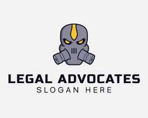 Gas Mask Villain logo design