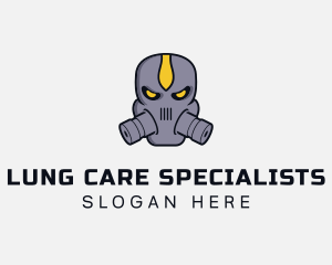 Gas Mask Villain logo design