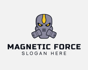 Gas Mask Villain logo design