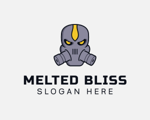 Gas Mask Villain logo design