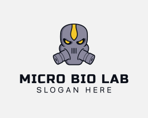 Gas Mask Villain logo design