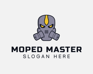 Gas Mask Villain logo design