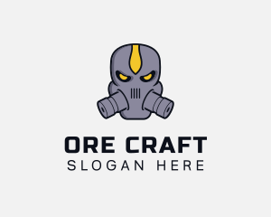 Gas Mask Villain logo design