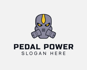 Gas Mask Villain logo design