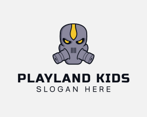 Gas Mask Villain logo design