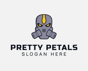 Gas Mask Villain logo design