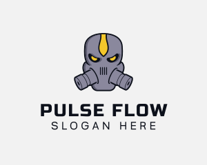 Gas Mask Villain logo design