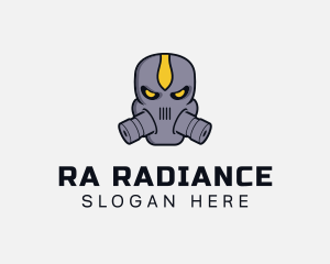 Gas Mask Villain logo design